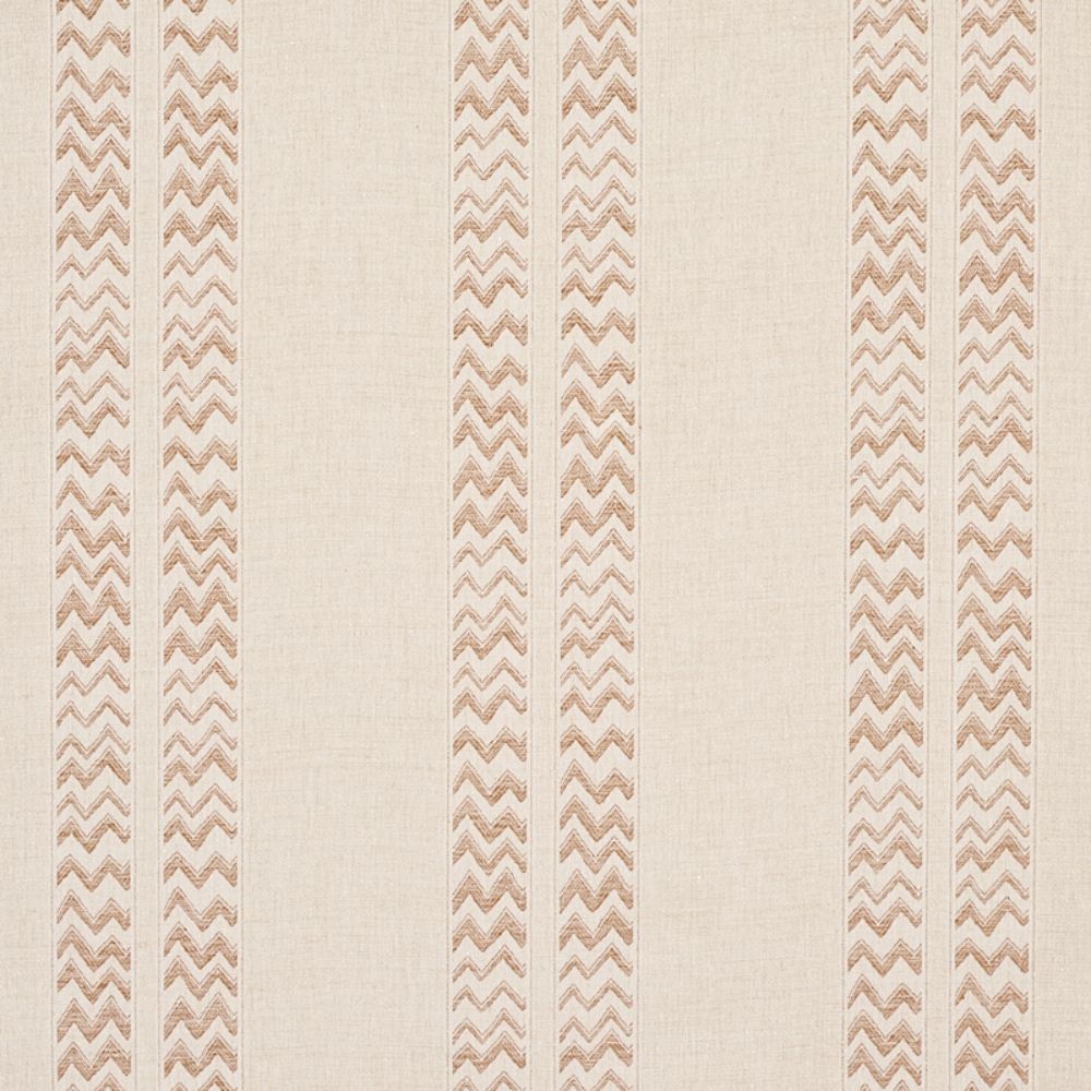 Schumacher 69972 Kudu Stripe Fabric in Sand