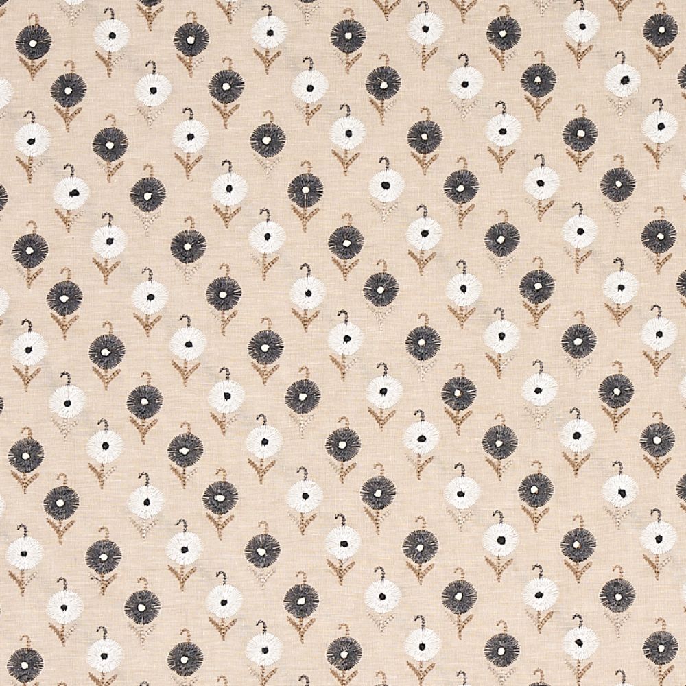 Schumacher 70212 Avodica Embroidery Fabric in Moonstone