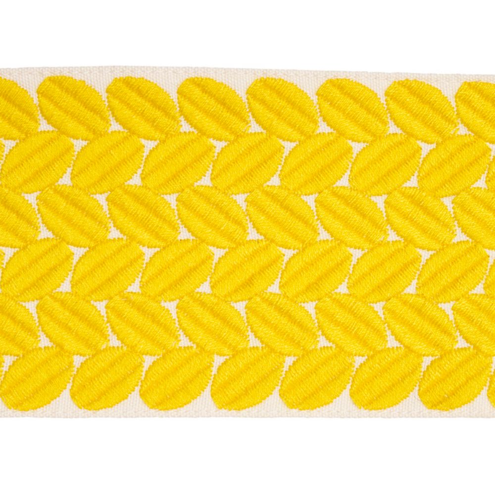 Schumacher 70659 Berkeley Tape Wide Trim in Yellow