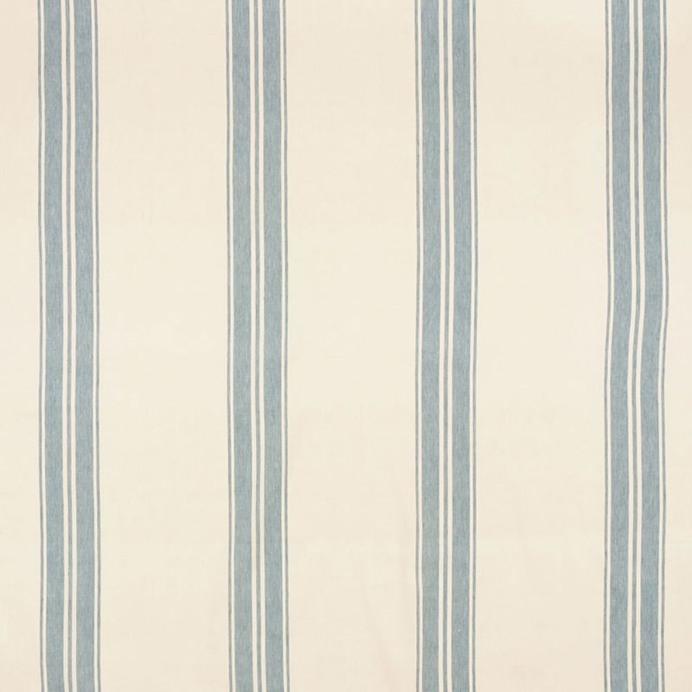 Schumacher 70871 Brentwood Stripe Fabric in China Blue