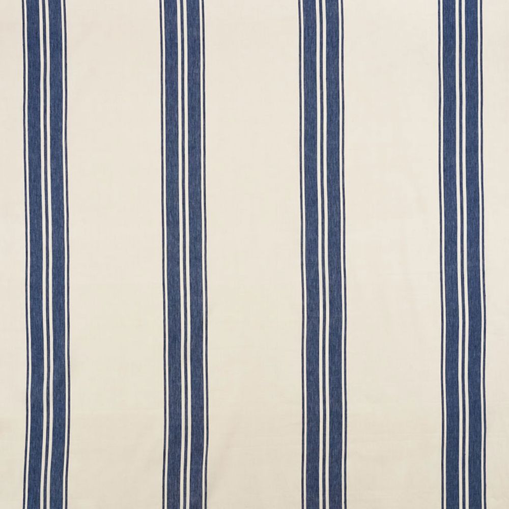 Schumacher 70872 Brentwood Stripe Fabric in Cobalt