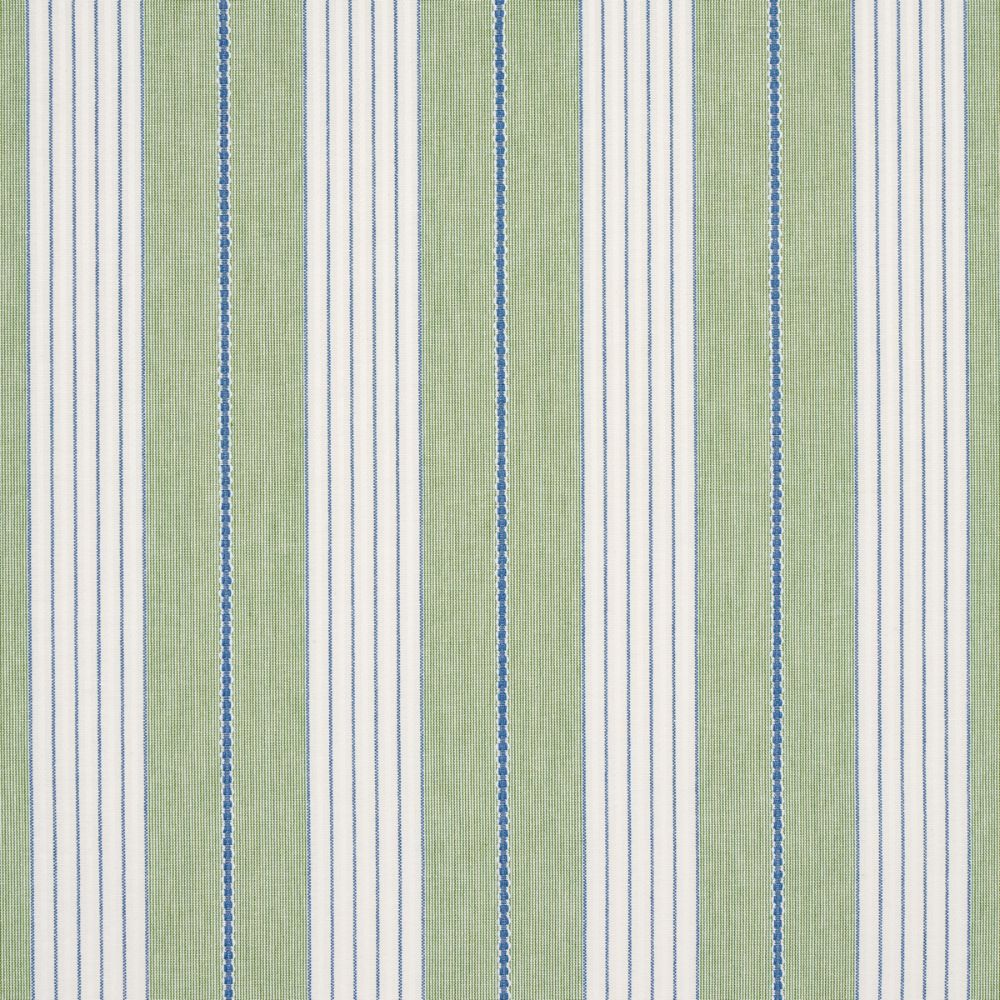Schumacher 71376 Audrey Stripe Fabrics in Green
