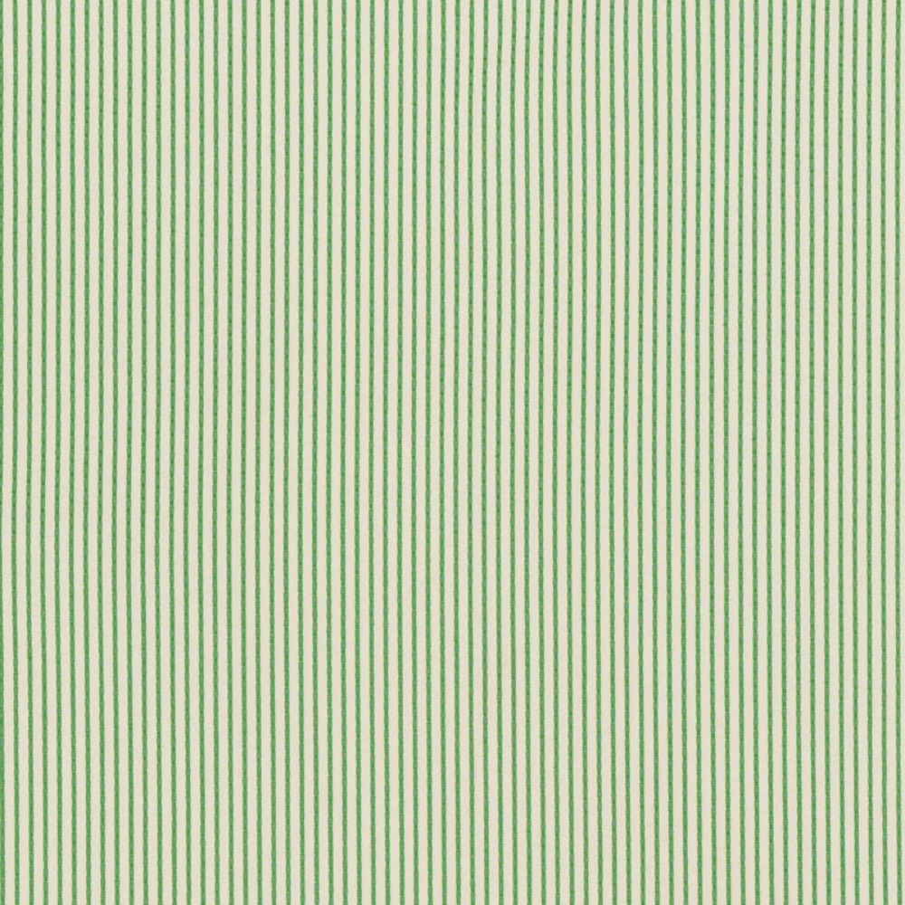 Schumacher 71740 Stitched Stripe Indoor/Outdoor Fabrics in Green