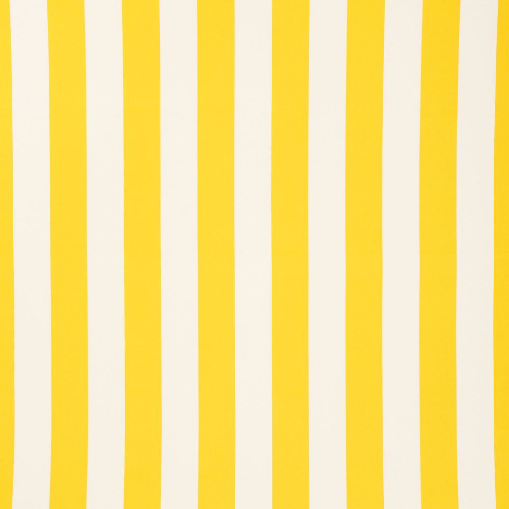 Schumacher 71752 Cabana Stripe Indoor/Outdoor Fabrics in Yellow