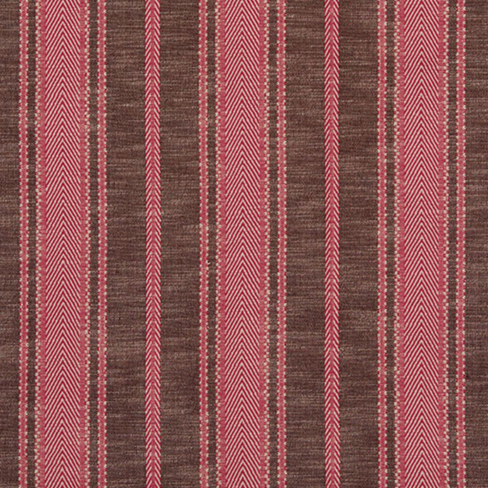 Schumacher 71910 Zina Stripe Fabrics in Berry