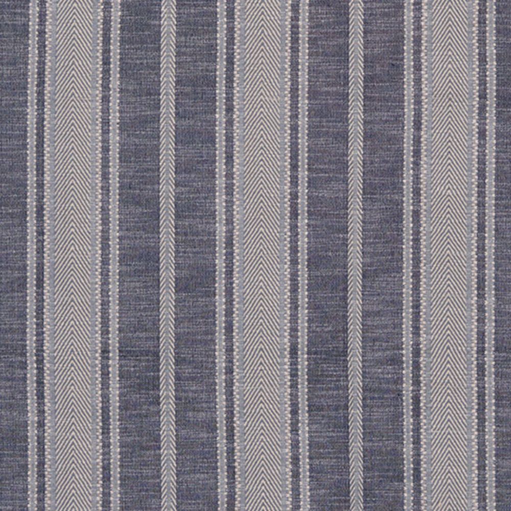 Schumacher 71911 Zina Stripe Fabrics in Blue