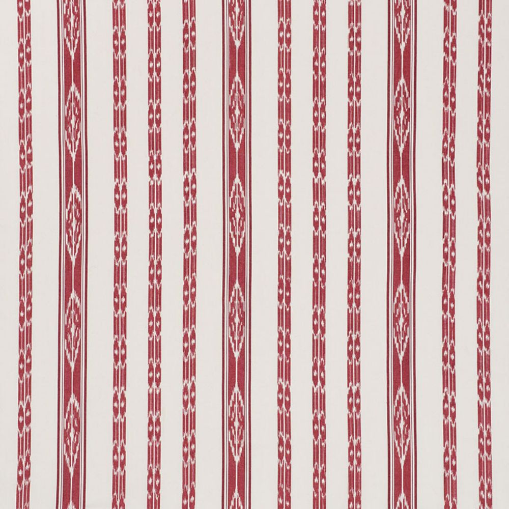 Schumacher 71981 Mariam Ikat Fabrics in Red