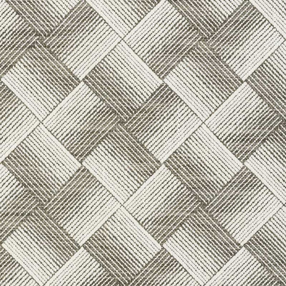 Schumacher 72141 Ashberg Fabric in Charcoal