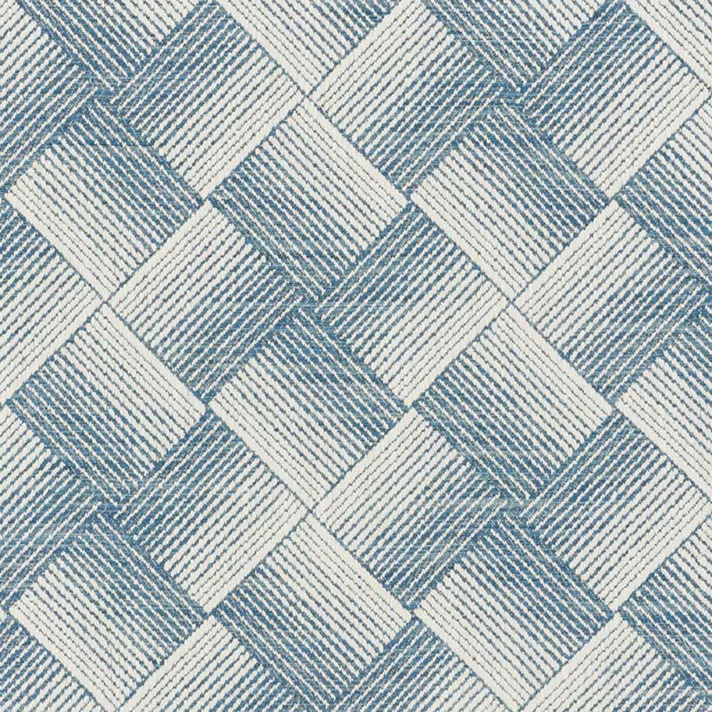 Schumacher 72142 Ashberg Fabric in Blue