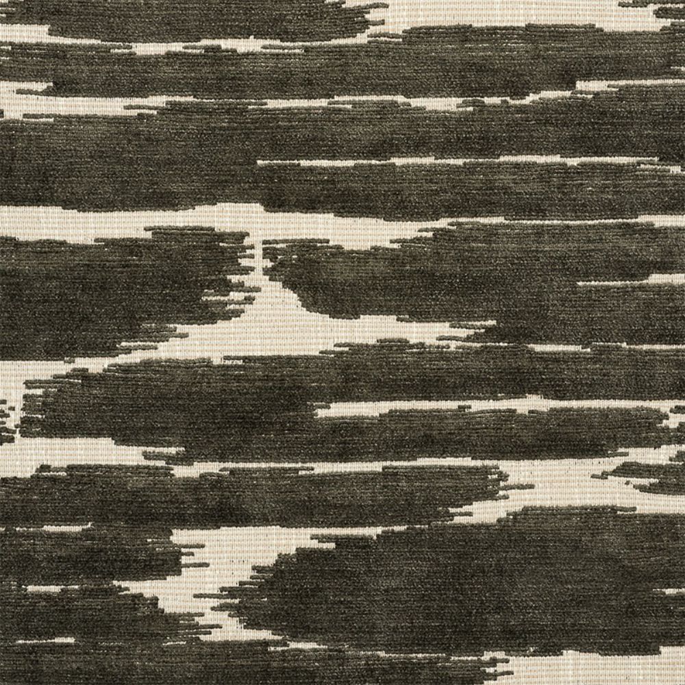 Schumacher 72552 Gibson Fabric in Charcoal