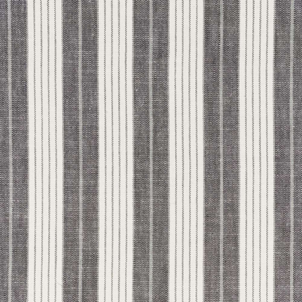 Schumacher 72601 Horst Stripe Fabric in Blackwork