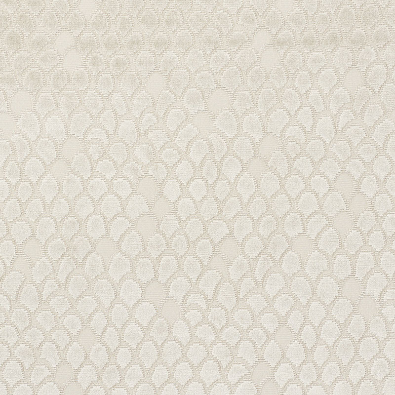Schumacher 72771 Cut-Patterned-Velvets Collection Esther Velvet Fabric  in Moonstone