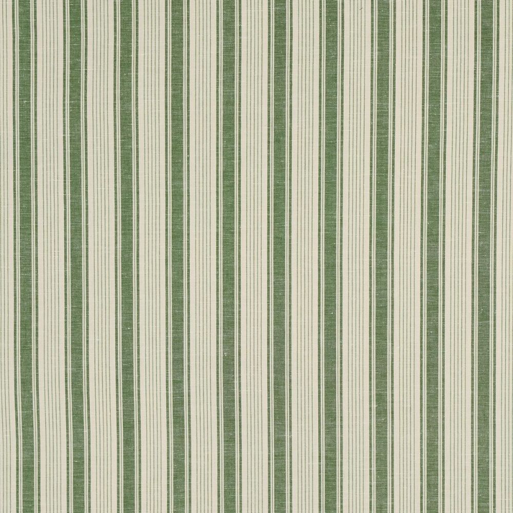 Schumacher 73005 Mark D. Sikes Ojai Stripe Fabric in Leaf Green