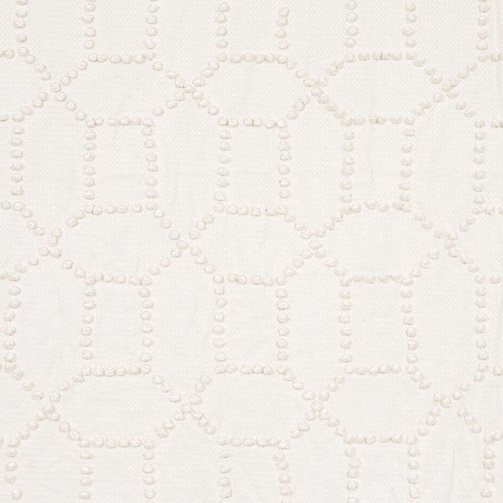 Schumacher 73281 Vento Embroidery Fabric in Ivory