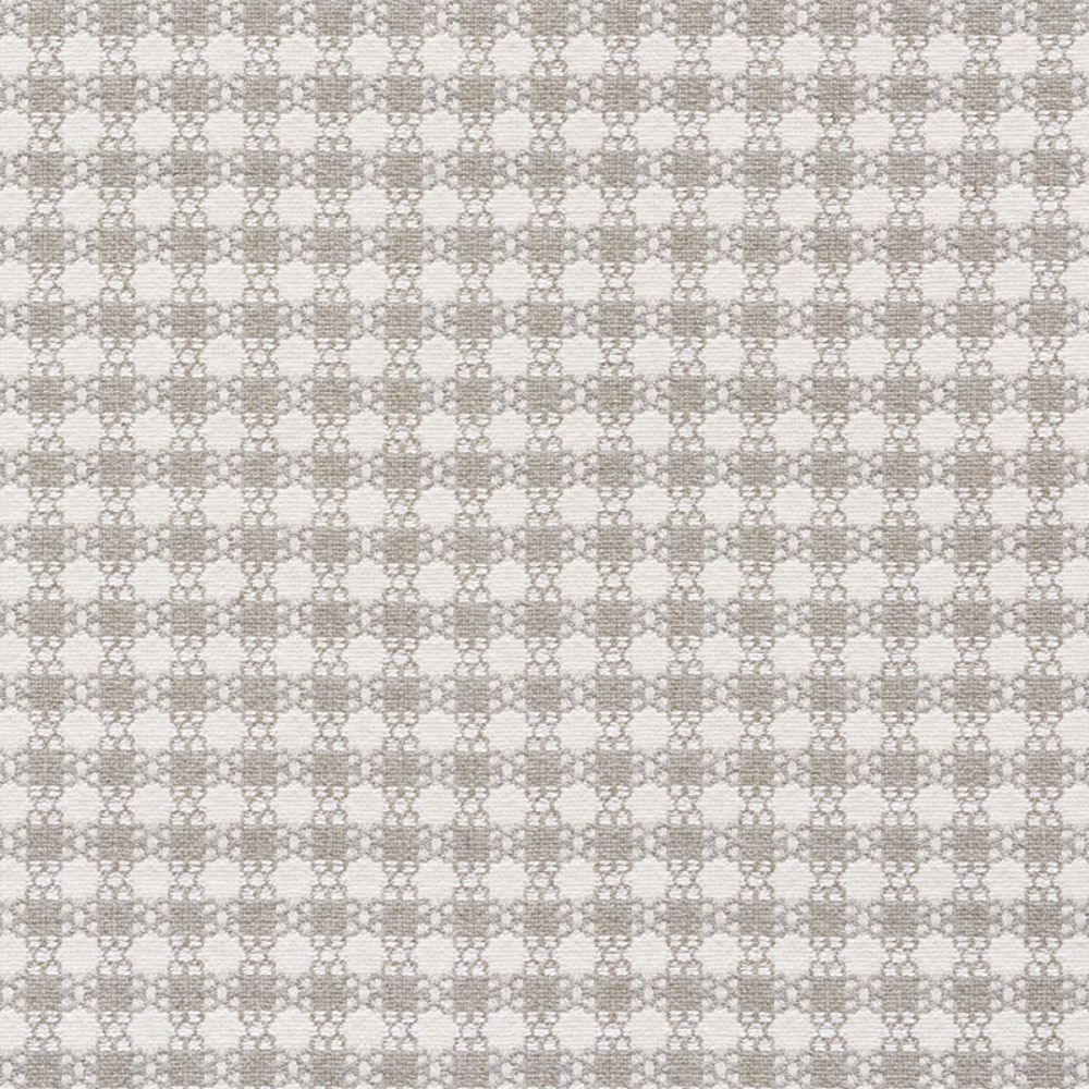 Schumacher 73431 Checkmate Fabric in Grey