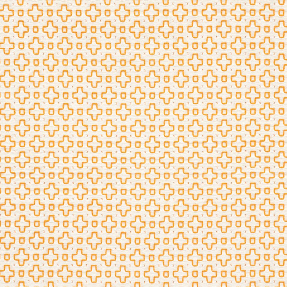 Schumacher 73562 Scout Embroidery Fabric in Orange