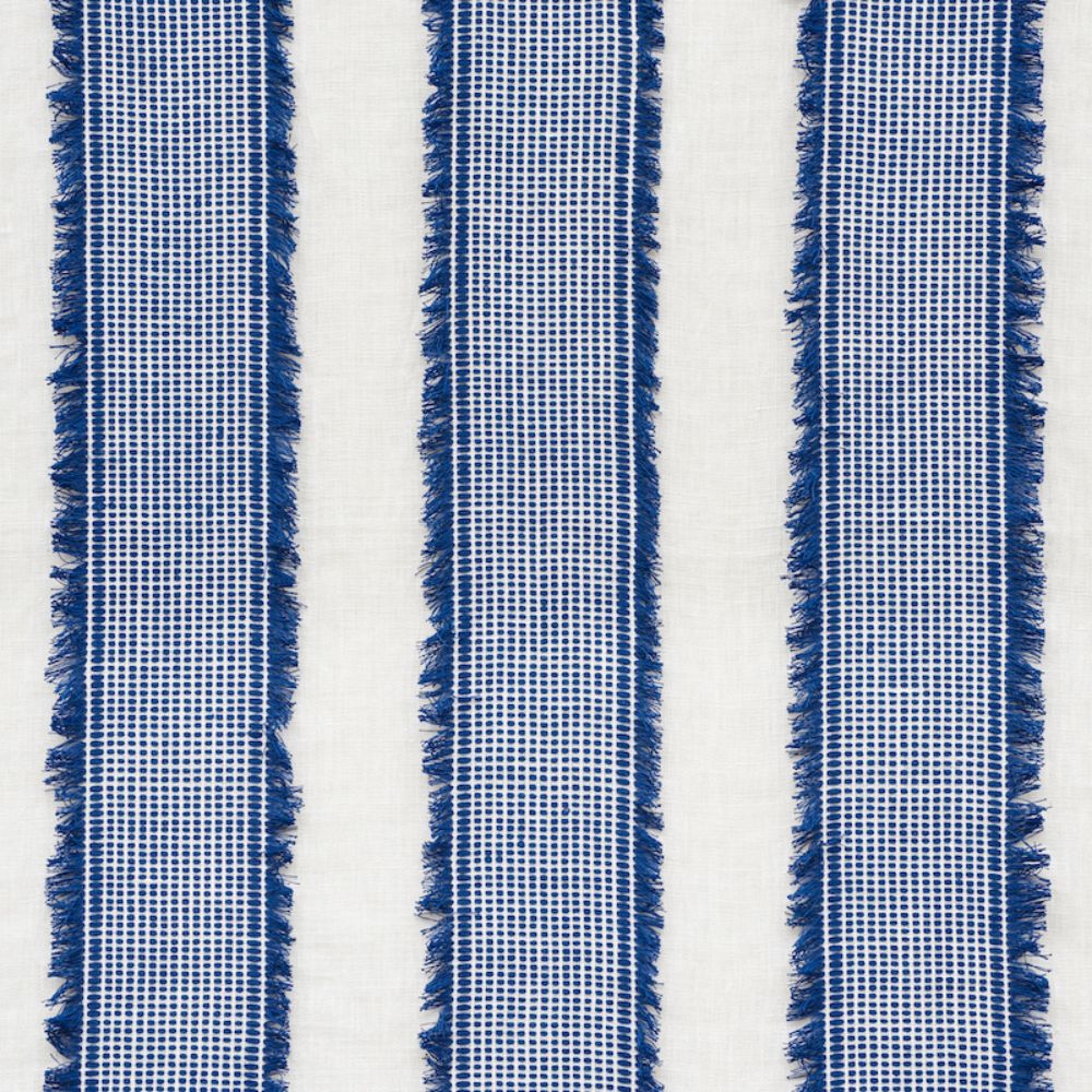 Schumacher 73590 Tulum Fabric in Blue