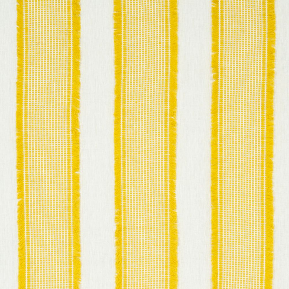 Schumacher 73593 Tulum Fabric in Yellow