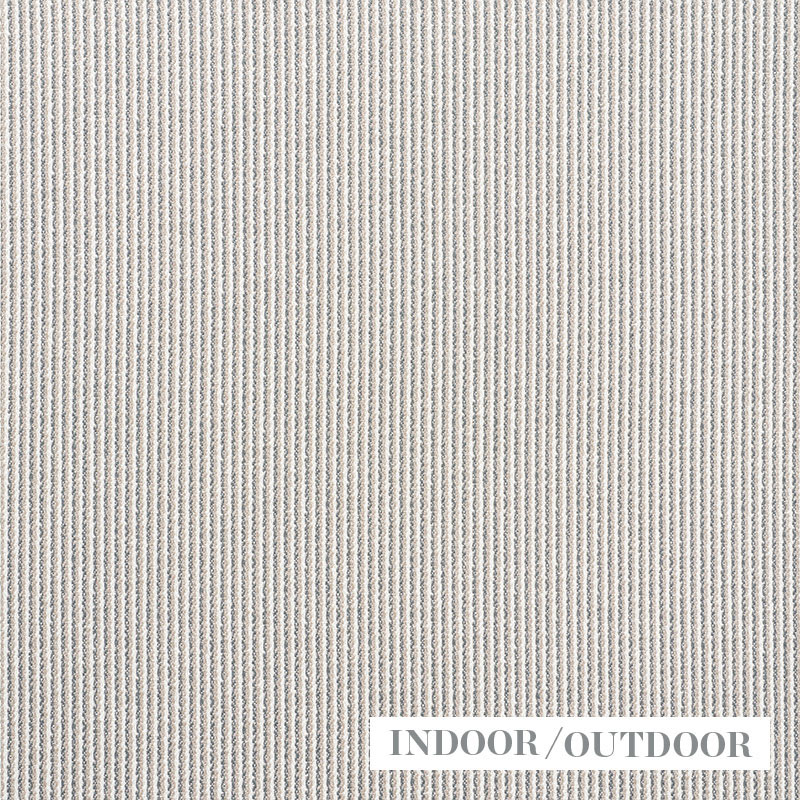 Schumacher 73850 Indooroutdoor-Linen Collection Shoreline Stripe Fabric  in Stone