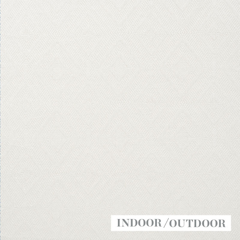Schumacher 73860 Indooroutdoor-Linen Collection Geometric Weave Fabric  in Ivory