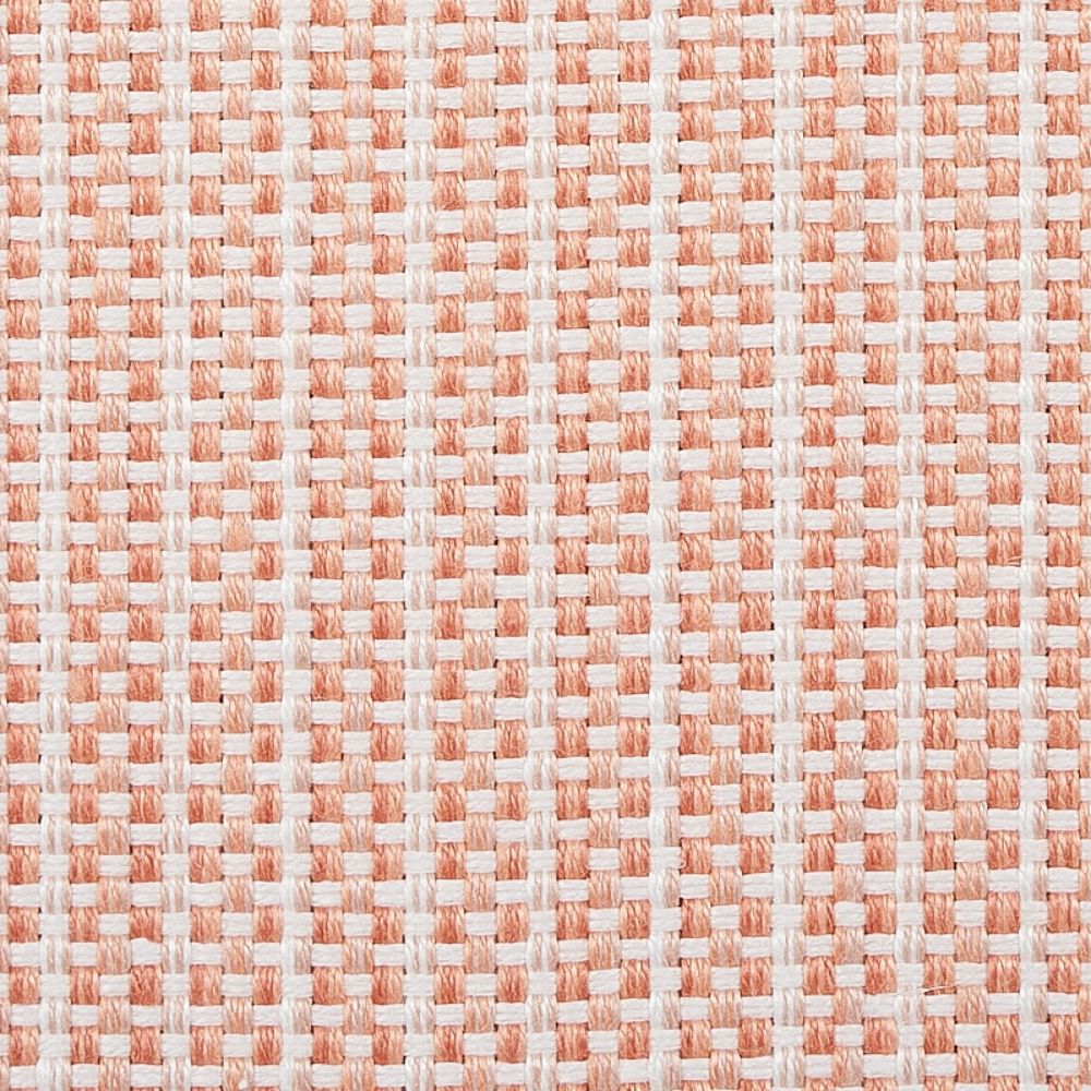 Schumacher 73884 Rustic Basketweave Fabrics in Coral