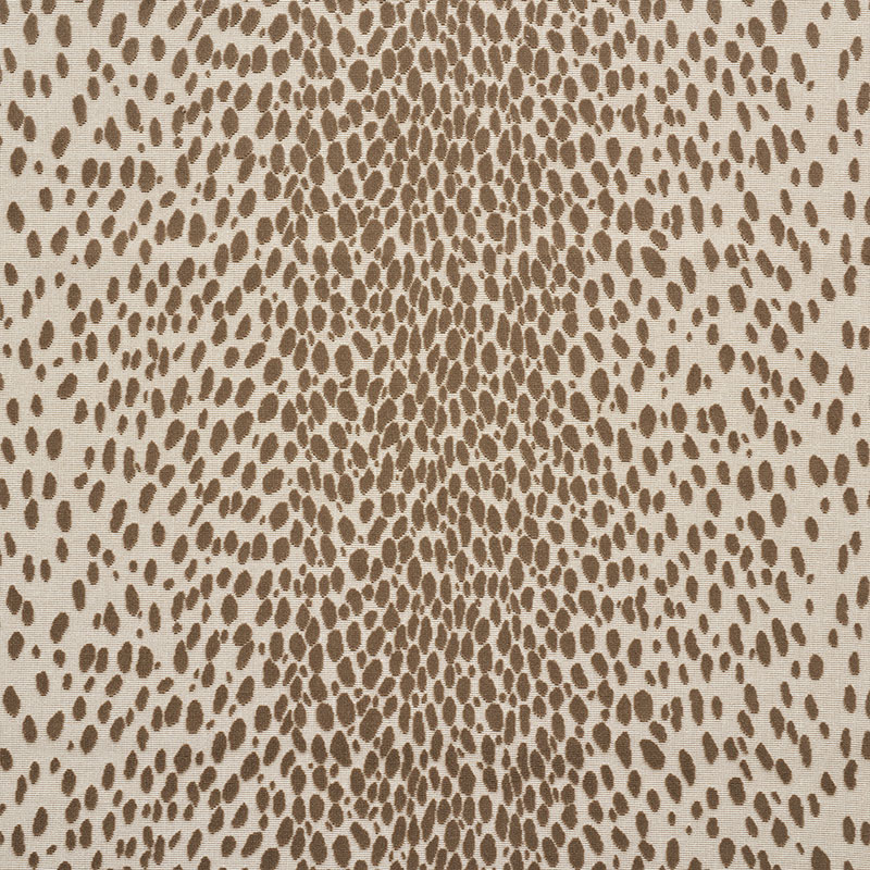 Schumacher 73911 Cut-Patterned-Velvets Collection Cheetah Velvet Fabric  in Natural
