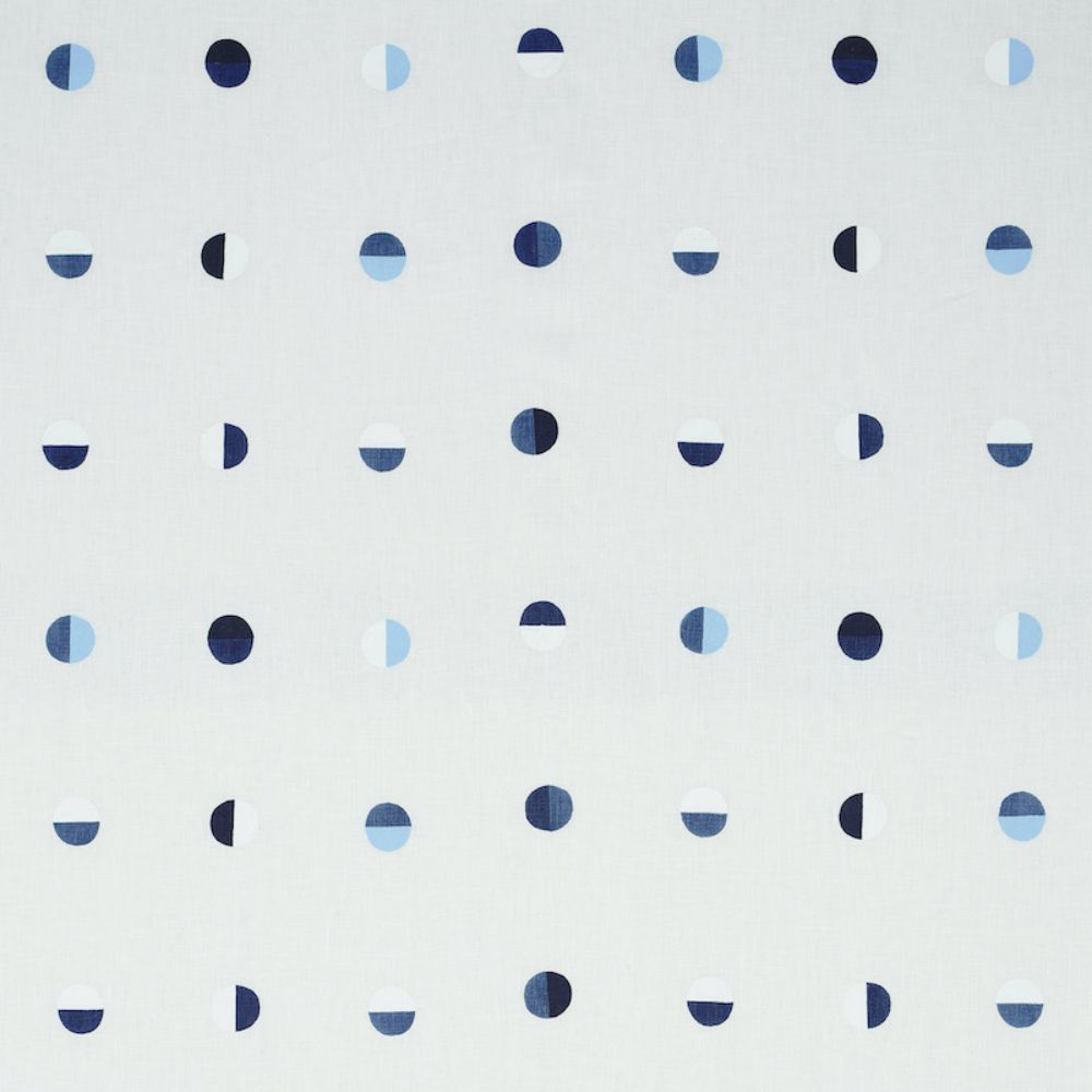 Schumacher 74041 Joshua Tree Fabric in Blue Moons