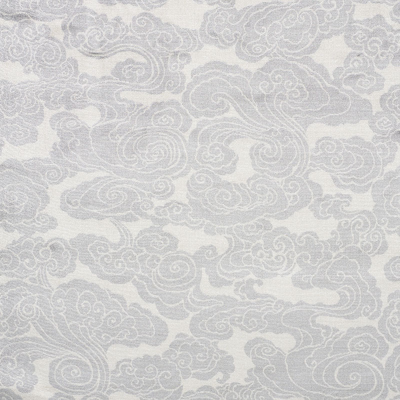 Schumacher 74062 Cut-Patterned-Velvets Collection Sozan Velvet Fabric  in Platinum