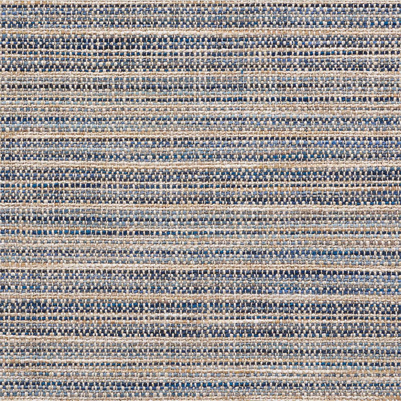 Schumacher 74432 Primitive-Beauty Collection Formentera Performance Fabric  in Navy