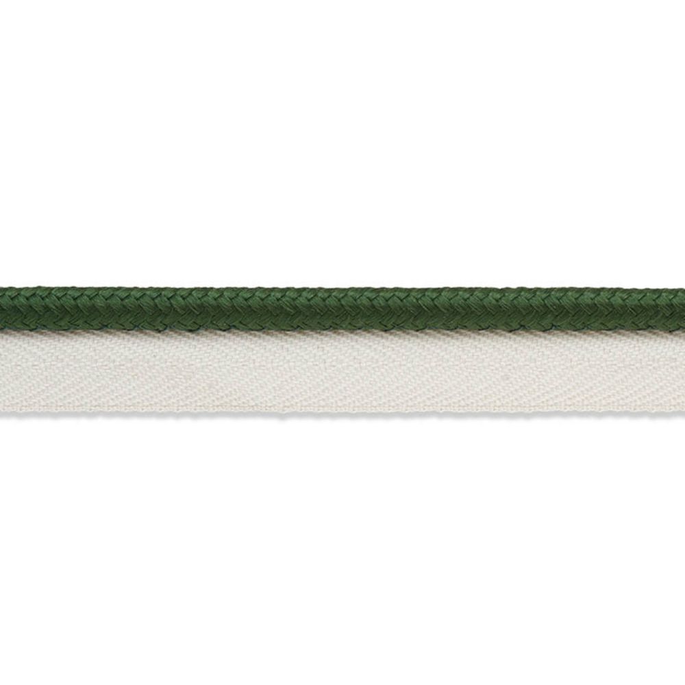 Schumacher 74554 Gustave Silk Lip Cord Medium Trim in Emerald