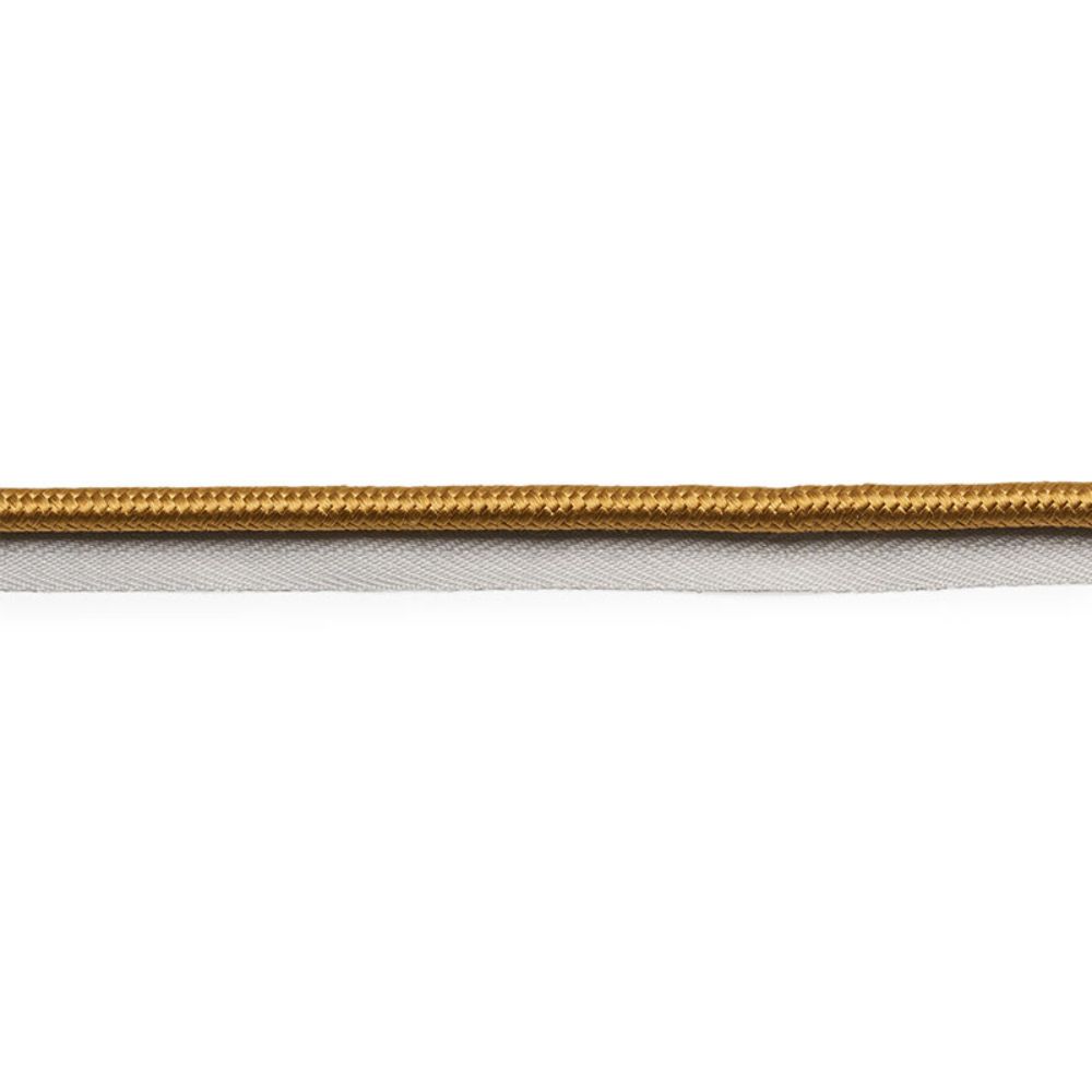 Schumacher 74564 Gustave Silk Lip Cord Wide Trim in Gold