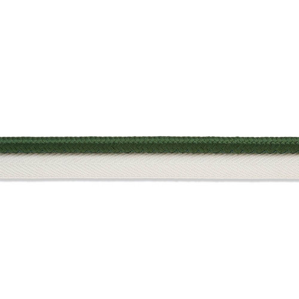 Schumacher 74574 Gustave Silk Lip Cord Wide Trim in Emerald