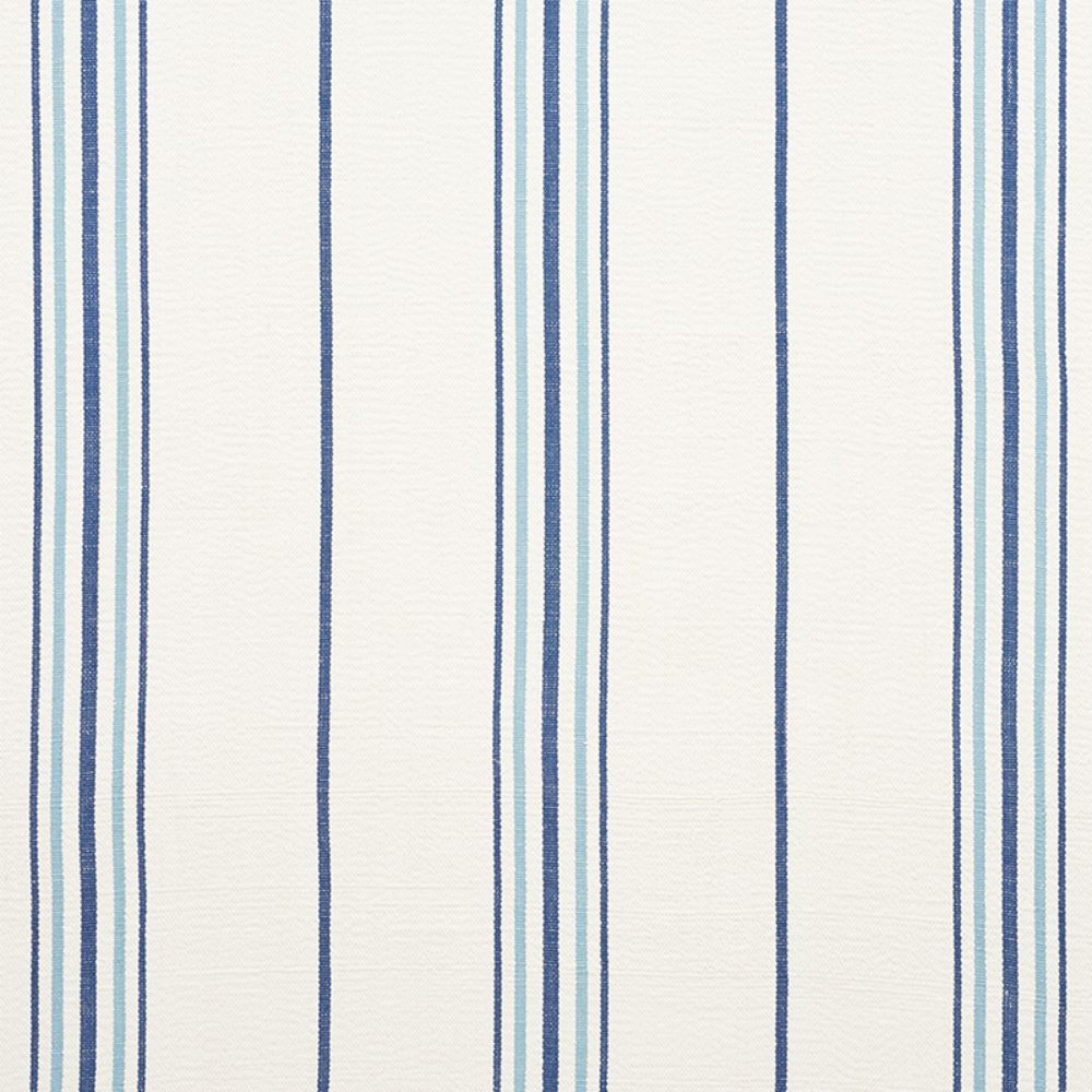 Schumacher 75260 Scarset Stripe Fabric in Blues