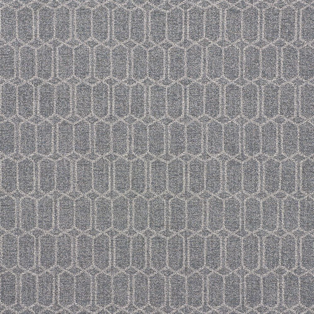 Schumacher 75400 Modern Trellis Outdoor Fabric in Slate