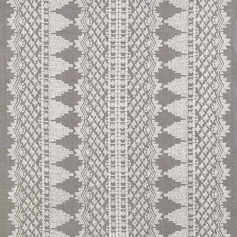 Schumacher 75471 New-Traditional Collection Wentworth Embroidery Fabric  in Haze