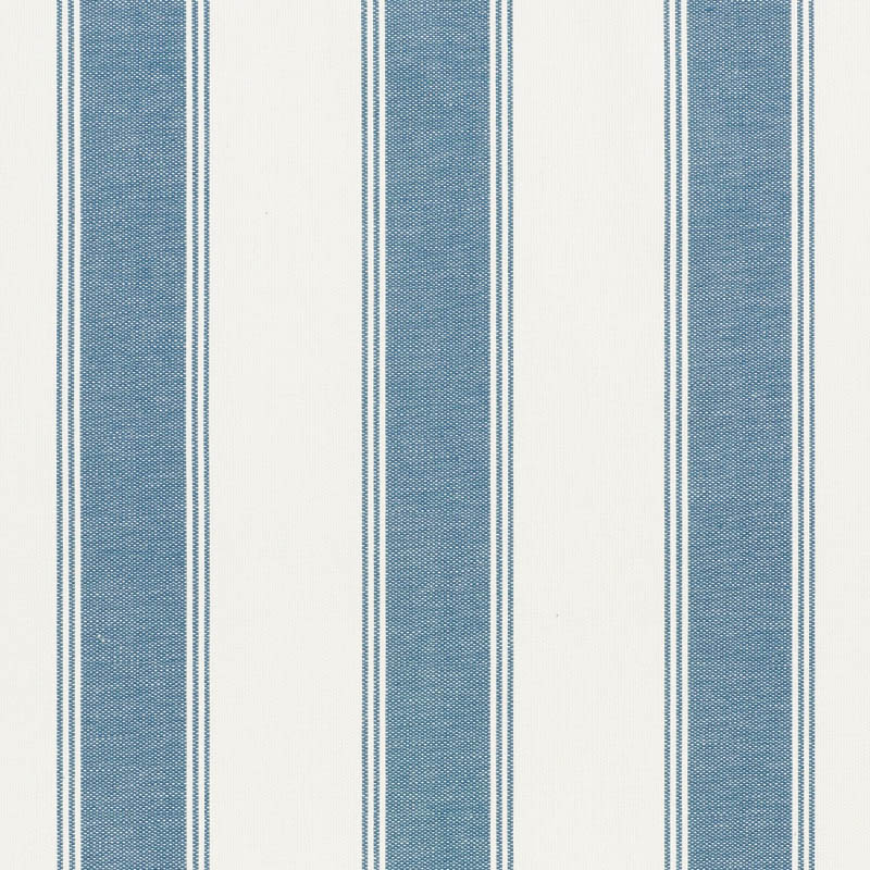 Schumacher 75823 Gazebo-By-Veere-Grenney Collection Rafe Stripe Fabric  in Marine