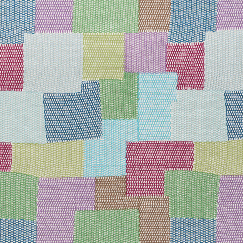 Schumacher 76180 Free-Spirit Collection Carnaby Fabric  in Blue & Green