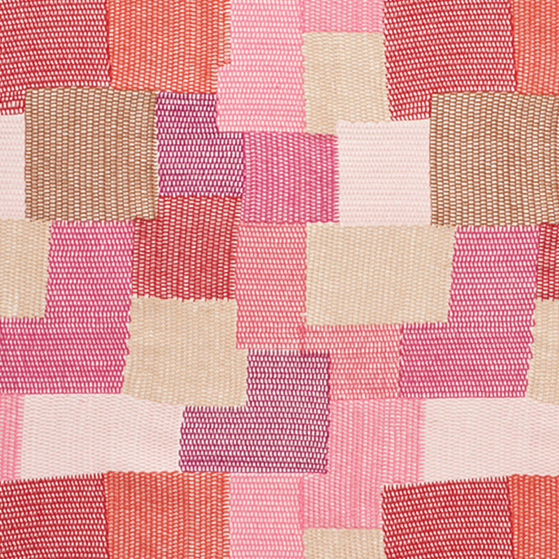 Schumacher 76181 Free-Spirit Collection Carnaby Fabric  in Pink & Red