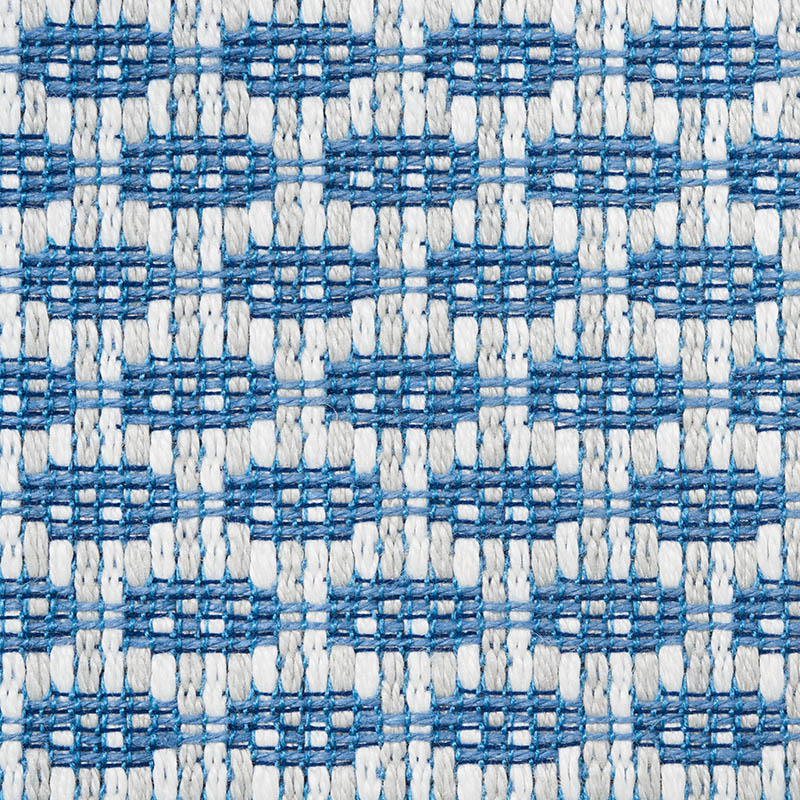 Schumacher 76651 Indooroutdoor-Linen Collection Hickox Fabric  in Blue