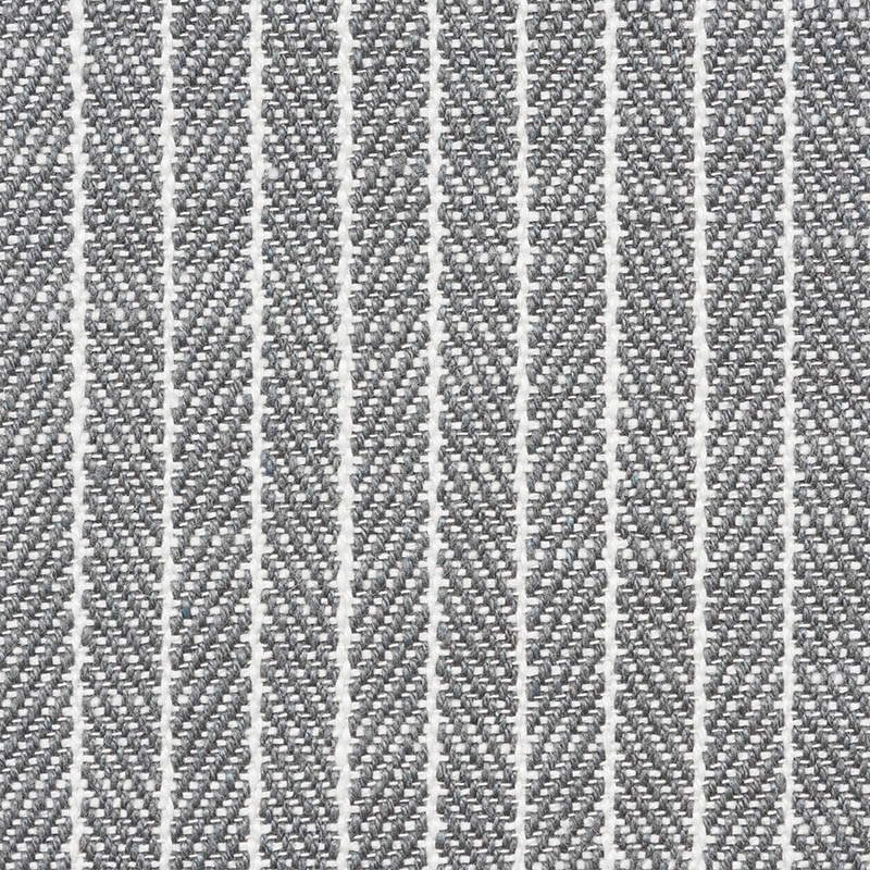 Schumacher 76673 Indooroutdoor-Linen Collection Garter Stripe Fabric  in Slate