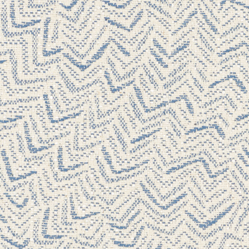 Schumacher 76720 Freehand Collection Adagio Fabric  in Blue