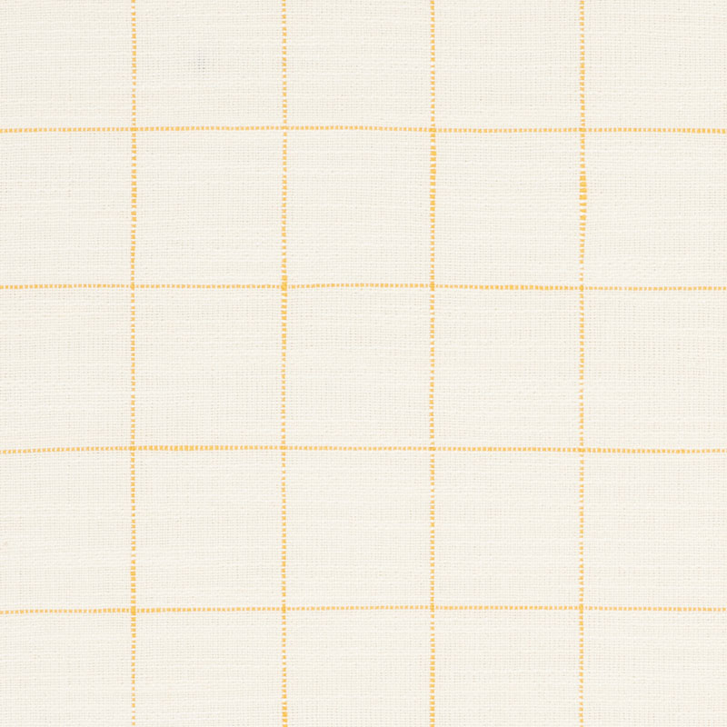 Schumacher 76773 Folk-Art Collection Marietta Fabric  in Yellow
