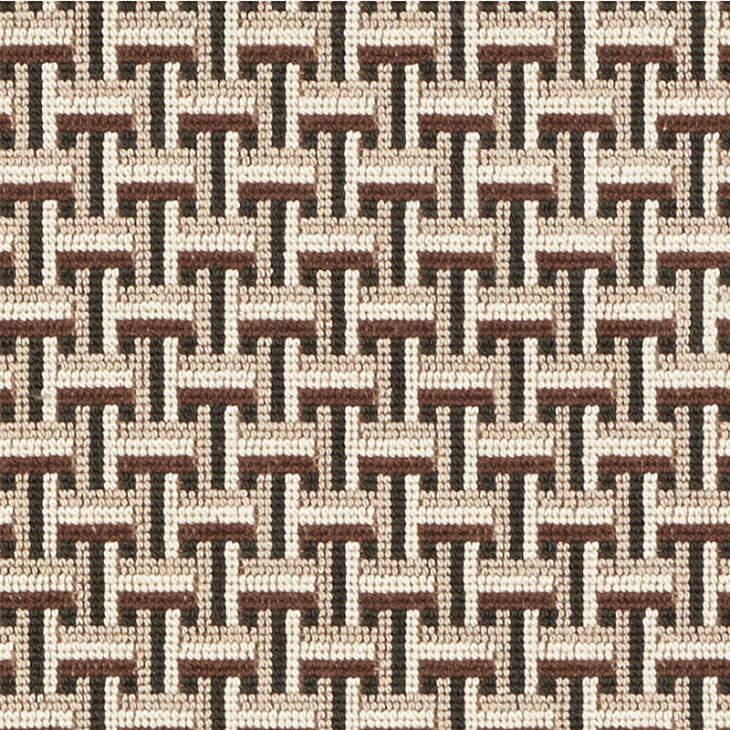 Schumacher 76971 Classic-Wovens-Ii Collection Saxon Epingle Fabric  in Cinder