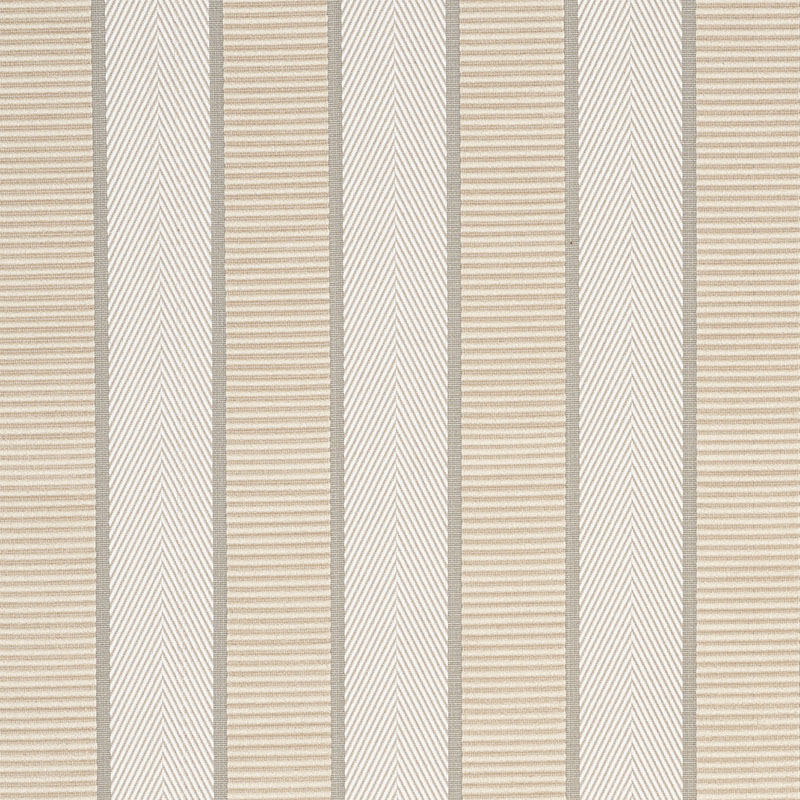 Schumacher 77101 Timothy-Corrigan Collection Ribbon Stripe Fabric  in Champagne