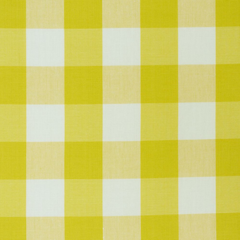 Schumacher 77320 Camden Cotton Check Fabric in Yellow