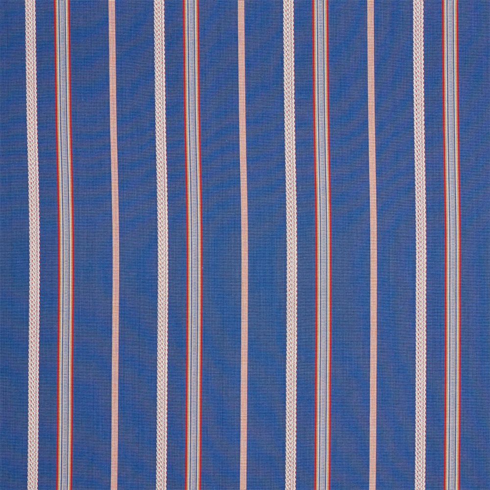 Schumacher 77451 Kayenta Stripe Fabric in Blue