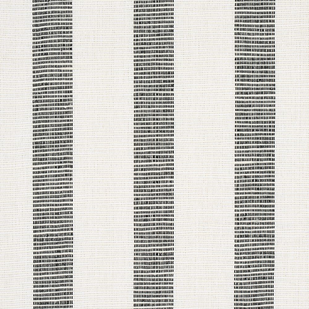 Schumacher 77566 Ketley Performance Stripe Fabrics in Black