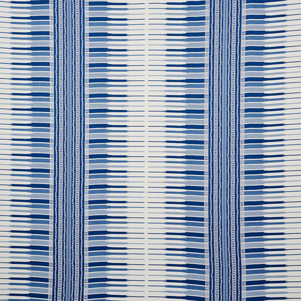 Schumacher 77610 Atchison Fabric in Blue