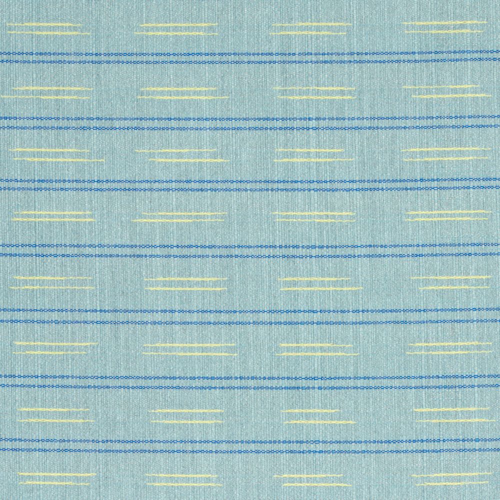 Schumacher 78580 Ainsley Stripe Indoor/outdoor Fabric in Sky