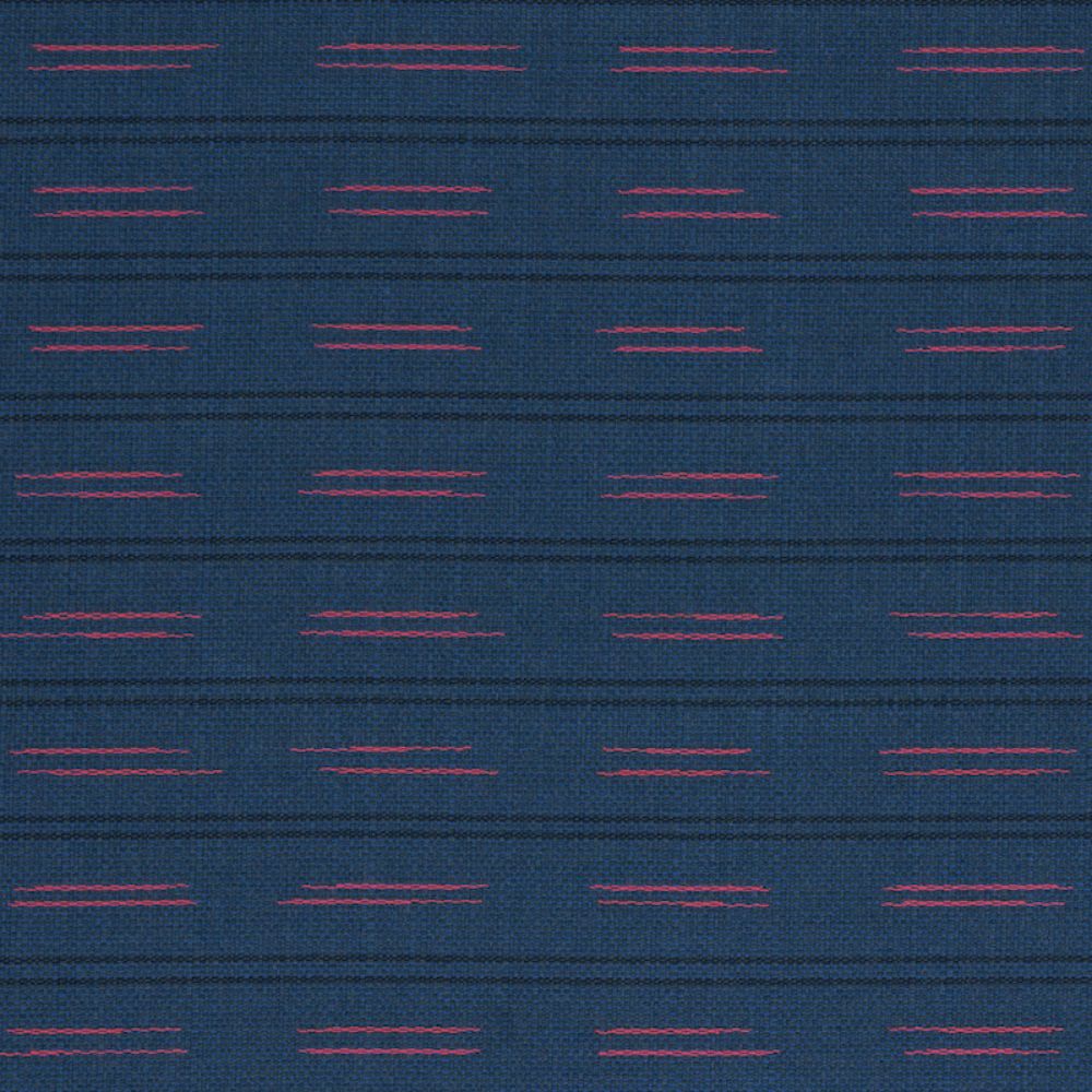 Schumacher 78581 Ainsley Stripe Indoor/outdoor Fabric in Navy